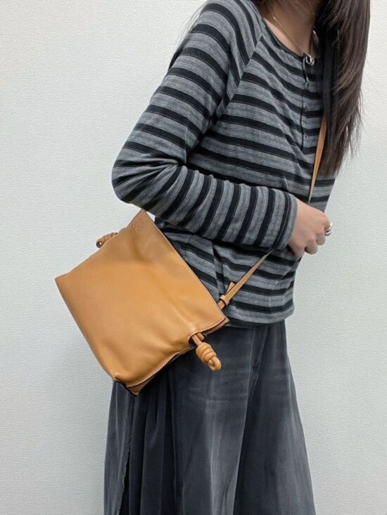 Loewe Handbags - Loewe Flamenco Shoulder Bag Brown Napaca Vintage